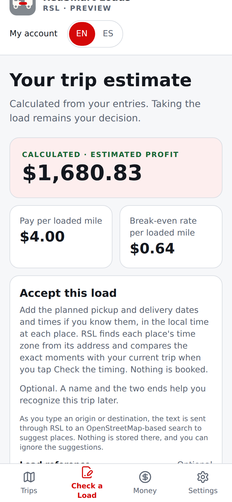 Current English result with synthetic estimate