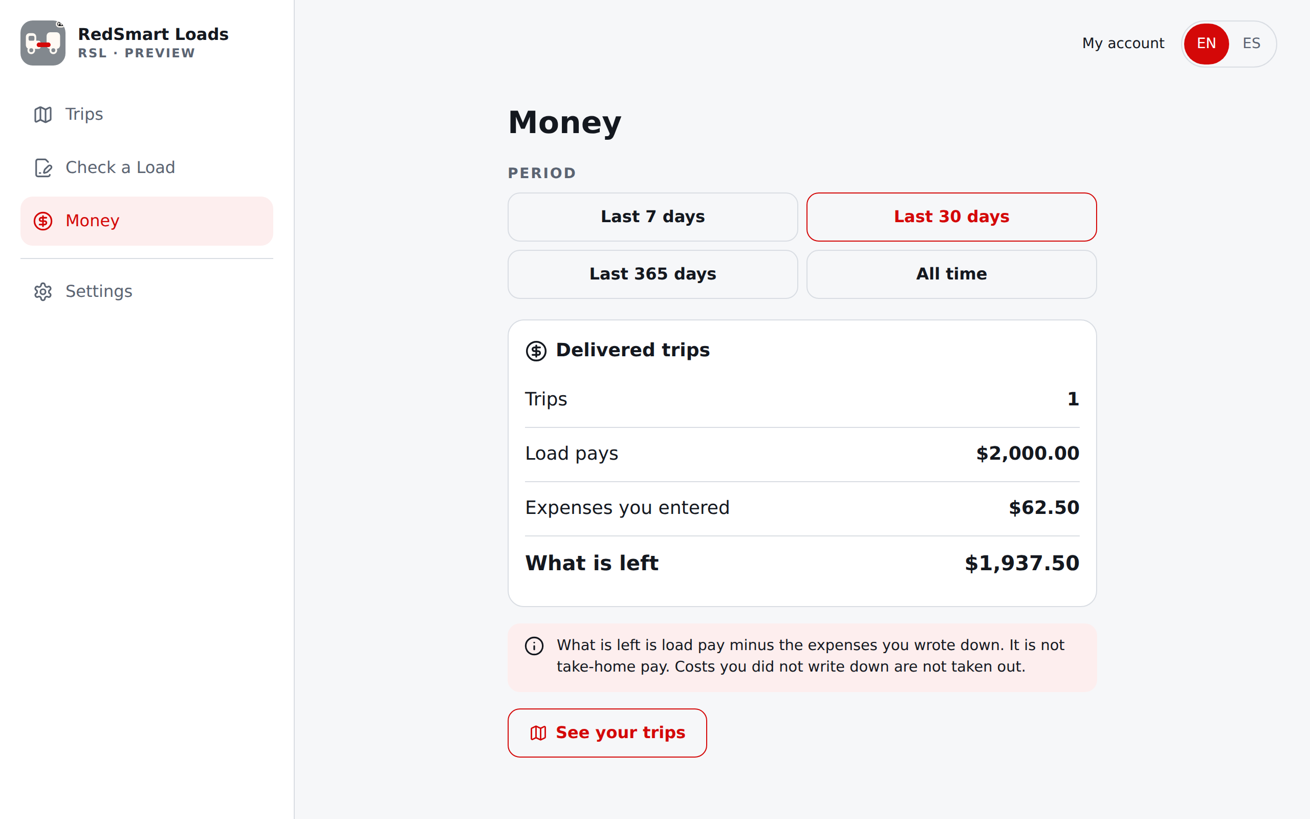 Current English Money on a wide screen