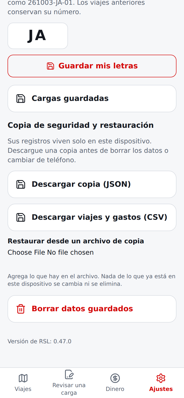 Copia de seguridad y restauración actuales en Ajustes, en español